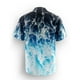 thumbnail image 3 of Mens Manga Corta Botón Abajo Camisas Impresas Girar Cuello, Ligero Casual Camisas Casuales, 3 of 6