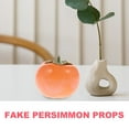 thumbnail image 2 of Tineasur Yellow Artificial Persimmon Props for Decoration EVA Material Vivid Realistic 6 Pieces, 2 of 8