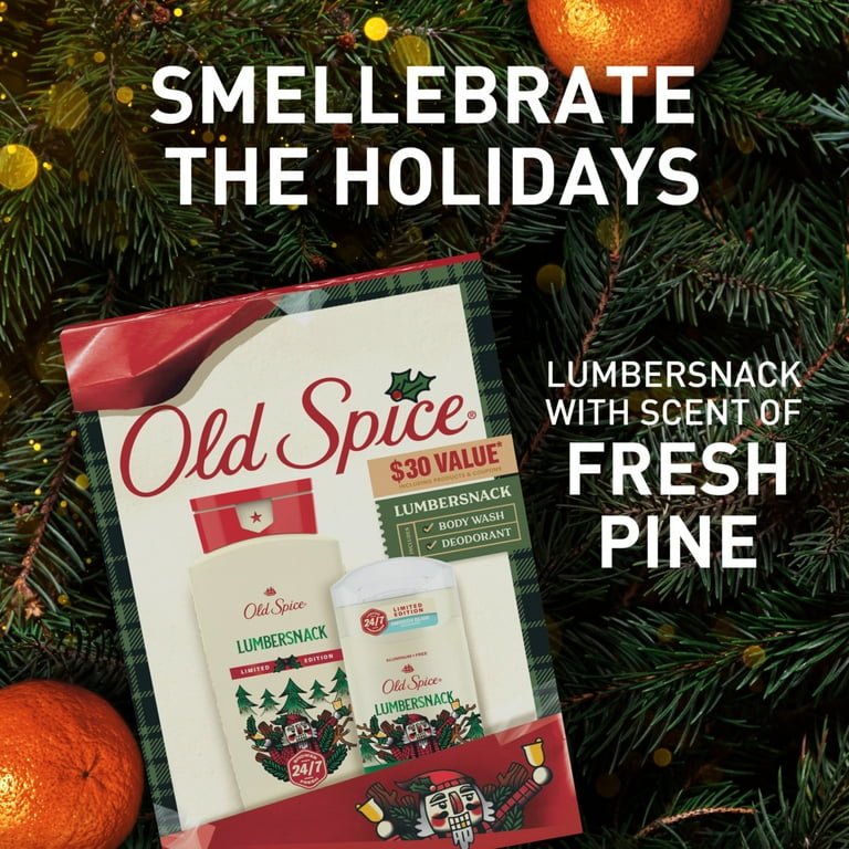 Old Spice LumberSnack Holiday Gift Set for Men - Body Wash and