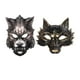 thumbnail image 1 of 2x Halloween Wolf Full Face Masquerade Ball Facemasks Scary Werewolf Costume Zulema Cubierta de lobo, 1 of 8