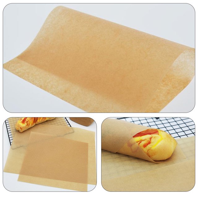 BRIGHTFUFU 100Pcs Cake Tray Paper Kraft Paper Thermal Conductivity for Home Users