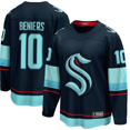 thumbnail image 1 of Seattle Kraken Matty Beniers Fanatics Premier Breakaway Jersey In Navy Blue With Embroidered Player Design - Xxxl, 1 of 2