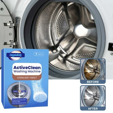 Washing Machine Cleaner Tablets 7 Pack, Washer Machine Cleaner for Front and Top Loader Washer Machines, Deep Cleaning Residue & Odor Eliminator, 7 Month Supply, Eco-Friendly, Clearance