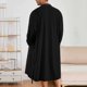 thumbnail image 5 of Batas de hombre informales con lazo en la cintura, cárdigan con bolsillo, manga larga, cuello en V, albornoz, pijamas para hombre, 5 of 9