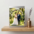 thumbnail image 5 of Unique Bargains Metal Picture Frame Premium Memorial Photo Frame Vertical Silver 4" x 6", 5 of 7