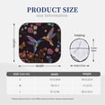 thumbnail image 3 of Haiem Humming Bird And Tropical Flowers Embroidery Windshield Sun Shade: Universal Foldable 2-Piece Car Front Window Sunshade - Blocks Uv Rays, And Reduces Heat,Essential Car Accessory Small, 3 of 7