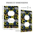 thumbnail image 3 of KLL Rock Your Socks Pattern Electrical Outlet Covers, 3" x 5" 1 Pack Electric Receptacle Plug Covers for Decorator Receptacle Outlet & Switch-Style S, 3 of 6