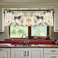 thumbnail image 3 of Yayeee Kitchen Curtains Set of 2 Light Filtering 57"x24" Over Sink Window Panels, Cowboy Pattern, 3 of 7