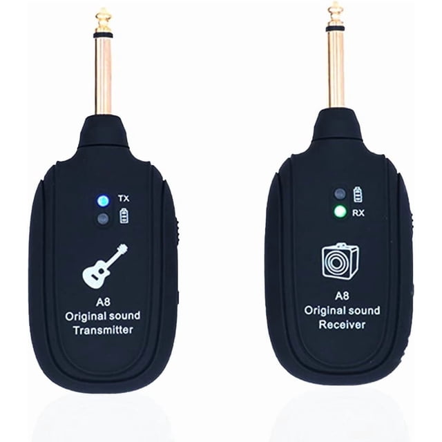 Sistema de guitarra inalámbrico 20 Hz-20 kHz UHF Transmisor/Receptor inalámbrico para guitarra eléctrica, bajo, violín, A8