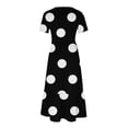 thumbnail image 4 of Fankiway Robe Longue Ample à Manches Courtes avec Poche et Col Rond Imprimé pour Femmes Rondes Robes de Printemps pour Femmes 5680, 4 of 4