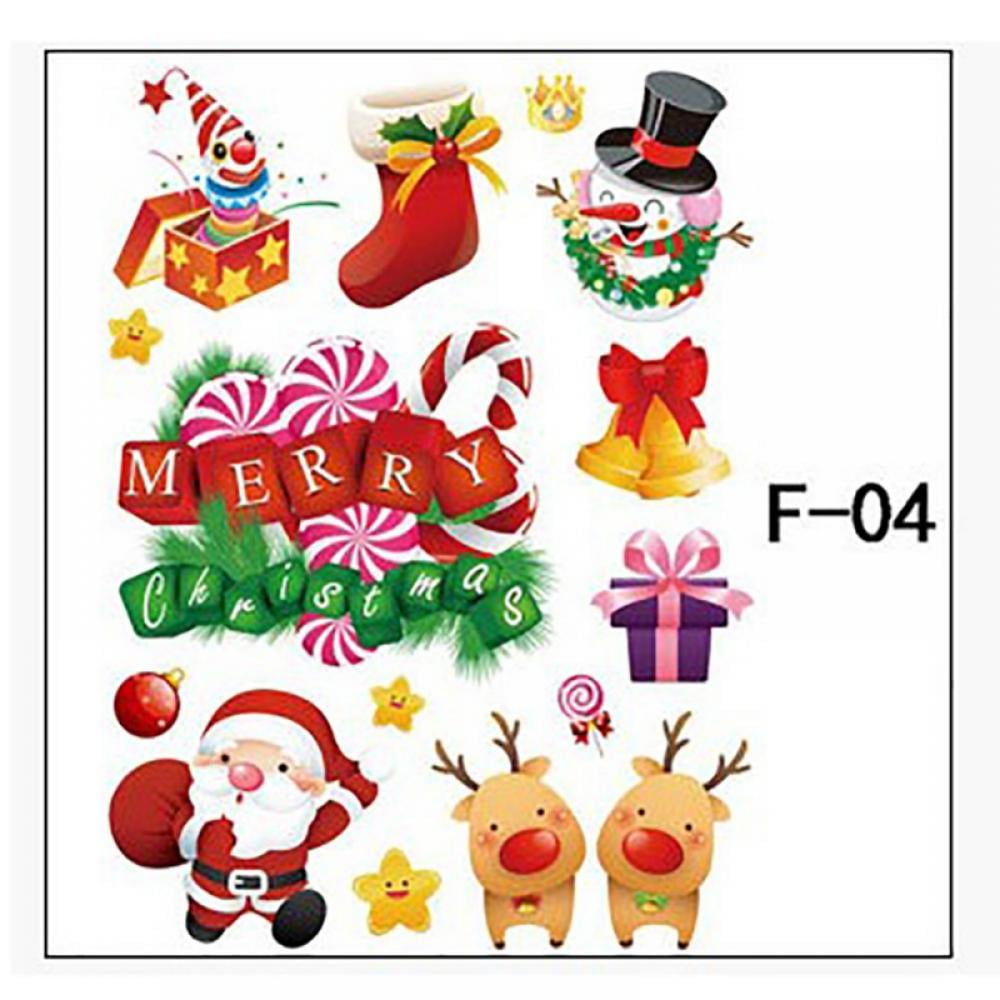 Christmas Snowman wall sticker Christmas wall decorations Snowflakes stickers