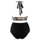 thumbnail image 4 of WILLBEST Trajes de Baño Mujer Con Falda Traje de Baño Bikini Estampado de Cintura Alta Con Tiras Acolchadas Extraíbles Para Mujer, 4 of 7