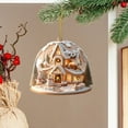 thumbnail image 5 of Oioii 3.15in Christmas Snow House Acrylic Pendant, Festive Winter Scene Ornament for Holiday Displays, H, 5 of 6