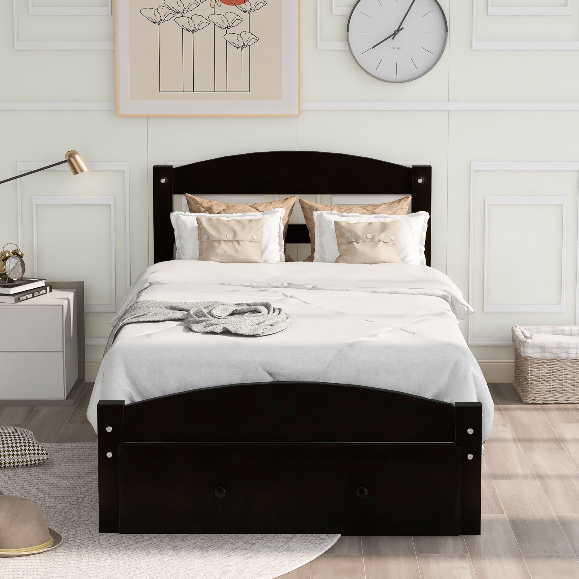 Platform Bed Frame With Headboard And, Twin Bed Headboard And Footboard