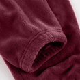 thumbnail image 4 of Pajama Set for Women Loose Solid And Winter Underwear Loungewar Thick And Velvet Warm Long Sleeves Top Pants Pajama Sets, 4 of 7