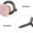 thumbnail image 3 of WHAMVOX 30pcs Heavy Duty Self Tapping Screw Hooks For Indoor Outdoor Use For Organizing Hanging Space Saving For Home, 3 of 8