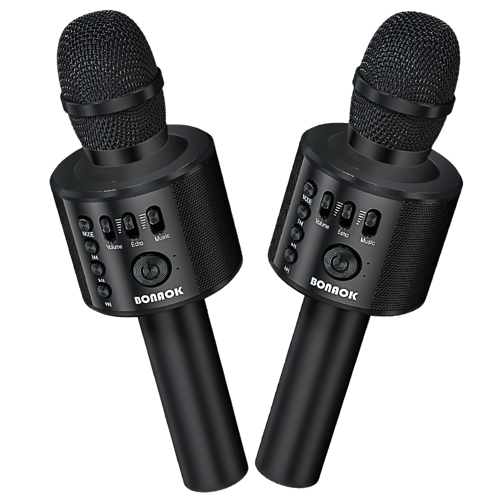 BONAOK Wireless Bluetooth Karaoke Microphones Machine for Kids Adults