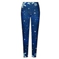 Simua Women's Leggings Workout Skinny Pants Tummy Control Funny Print