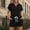 Black, variant on Caywon Womens 2 Piece Top and Shorts Set V Neck Short Sleeve Loungewear Drawstring Waist With Pockets Breathable Wrinkle-Free Casual Loose Fit Summer Daily Wear Conjunto de Ropa para Mujer