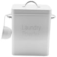 thumbnail image 2 of 2X Beautiful Powder Laundry Powder Boxes Storage with Scoop White, 2 of 5