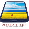 thumbnail image 4 of Galaxy S22 5G Case, Samsung S22 2022 Case Liquid Silicone Case Dual Layer Hybrid Hard PC Soft Silicone Gel Rubber Slim Fit Shockproof Protective Phone Case for Samsung Galaxy S22 6.1 Night Blue, 4 of 12