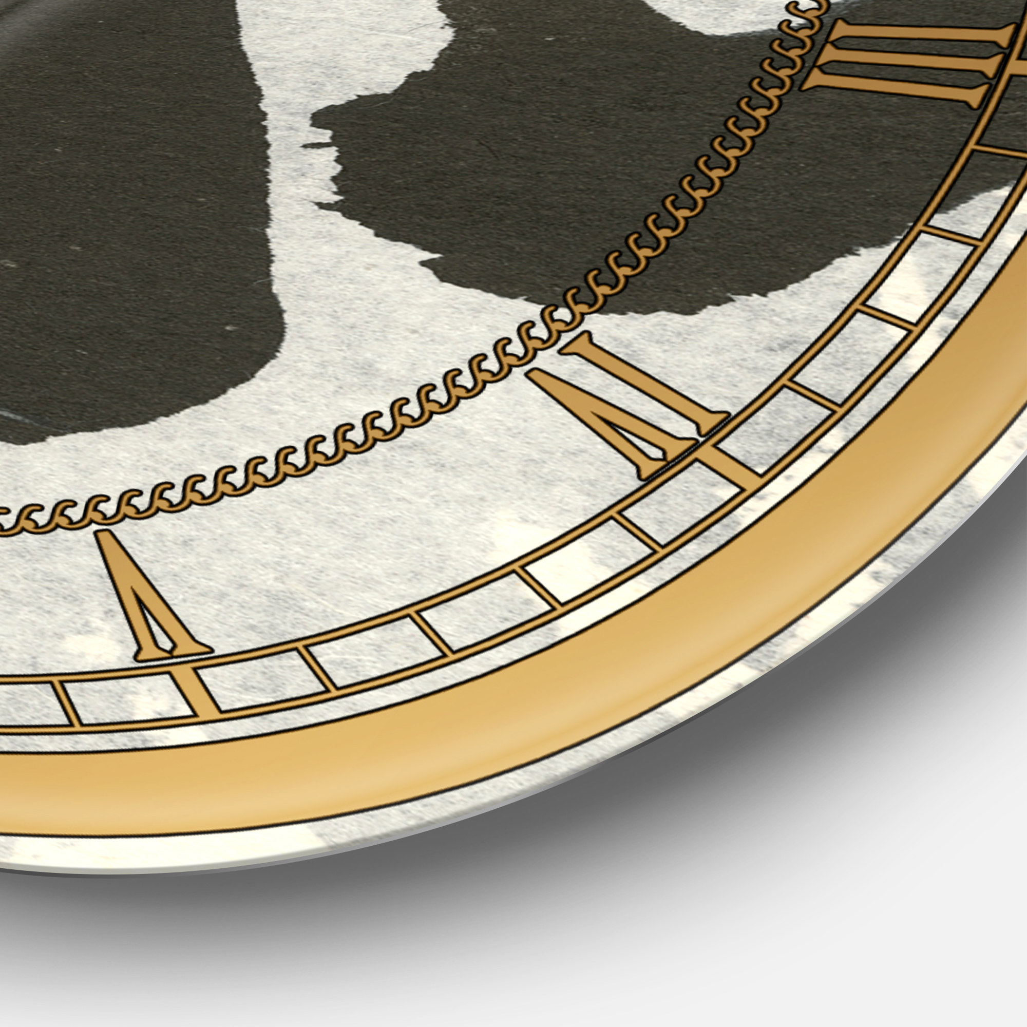 Designart 'Glam Collage I' Glam wall clock