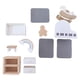 thumbnail image 5 of Kit de muebles de casa de muñecas de madera estilo vintage para decoración de viaje para niñas. Cuarto de los niños, 5 of 9