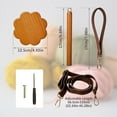 thumbnail image 6 of ABPETE Portable Yarn Holder - Wooden Yarn Spool Holder with Wrist Strap and Crossbody Strap, Yarn Organizer for Crocheting, Ideal Gift for Knitting Lovers (Walnut), 6 of 14