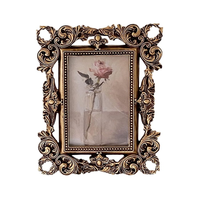 Luzkey Vintage Picture Frame Antique Photo Frame for Living Room Wall Hanging Table