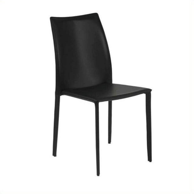 Eurostyle Dalia Dining Chair in Black Leather