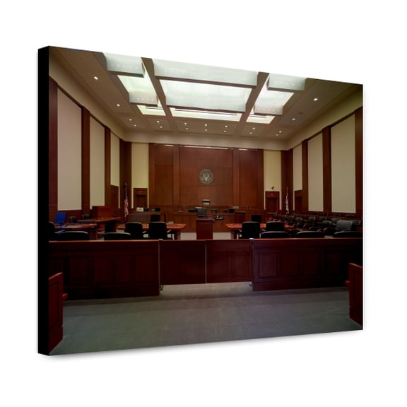 Canvas Print: New Courtroom, Federal Building And U.S. Courthouse, Wheeling, West