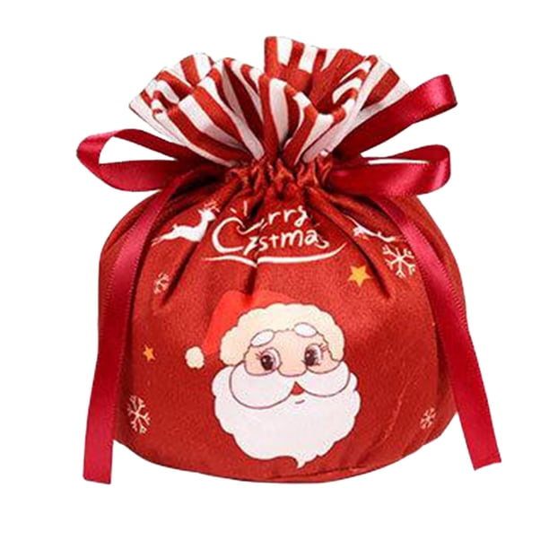 Bolsas de Regalo de Navidad Bolsa de Regalo de Cordón de Navidad Bolsa de Embalaje de Dulces de Navidad Bolsa de Almacenamiento Reutilizable, Adecuada para Regalo de Navidad Bolsa de Embalaje de Regal