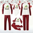 thumbnail image 6 of Mifsaly Family Christmas Pajama Sets 2025 Cute Xmas Santa 2 Piece Pjs Raglan Long Sleeve Pullover Sleepwear Crewneck Nightwear Plaid Sleep Pant with Pockets Holiday Festival Loungewear, 6 of 6