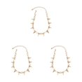 thumbnail image 3 of stanreset 1PCS Rivet Collier Punk Goth Rivets Faits à la Main Chokers Collier Rock Gothique Chokers Or 3Set, 3 of 6