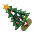 thumbnail image 2 of Árbol de Navidad de madera de mesa, exquisito mini árbol de Navidad de escritorio convenientemente ubicado, decoración para centro comercial, hotel, decoración navideña verde, 2 of 13