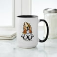 thumbnail image 4 of CafePress - Basset Sit Pretty Large Mug - 15 oz Ceramic Large White Novelty Mug, 4 of 4