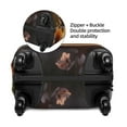 thumbnail image 4 of Lsque Sunset Calf Flower Field Printed Luggage Cover, Travel Luggage Protector,Scratch and Dirt Resistant, Fits 18-32 Inch Luggage - Large, 4 of 9