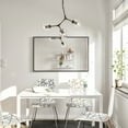 thumbnail image 2 of EVIVA Black 48X30 Inch Modern Framed Bathroom Mirror, 2 of 9