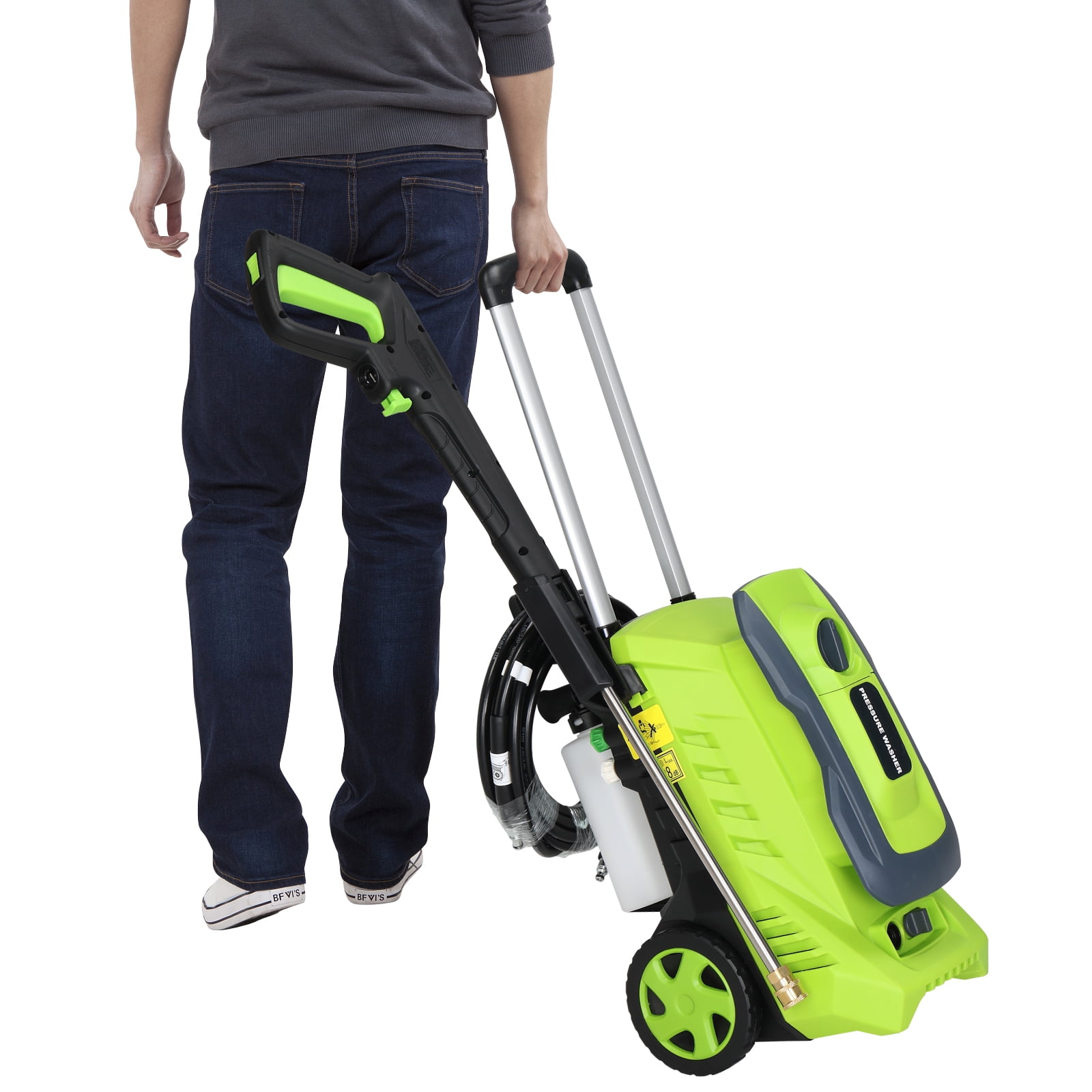 Ktaxon High Pressure Washer, 3300PSI Max 2GPM Electric Power Washer Cleaner, with 4 Nozzles, Soap Bottle