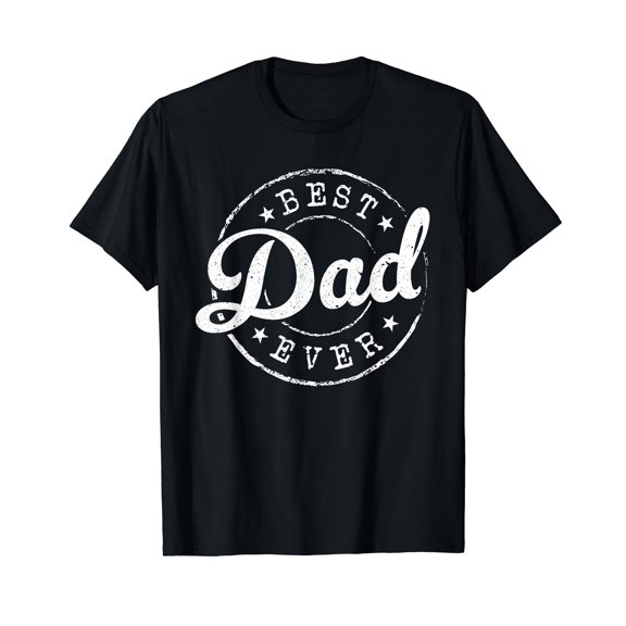 Retro Best Dad Ever Funny Fathers Day Proud Dad T-Shirt