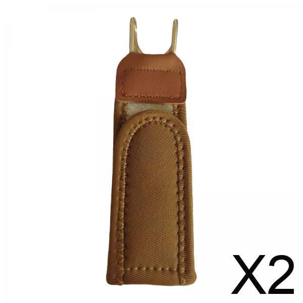 2 Ganchos Para Cinturón Sin Hebilla Para Exteriores, Versátiles, Elásticos, Color Marrón