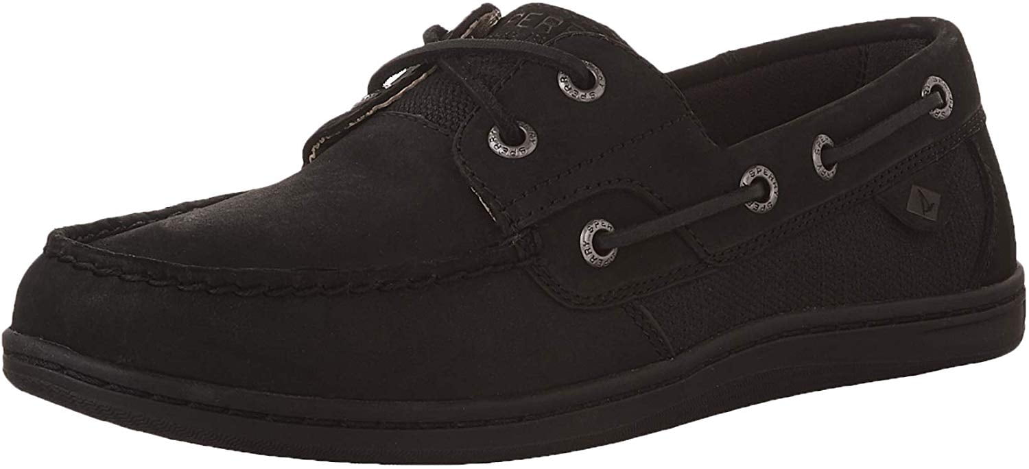 sperry women's koifish boat shoe black