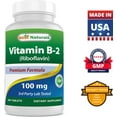 thumbnail image 7 of 3 Pack Best Naturals Vitamin B2 Riboflavin 100 mg 180 Tablets, 7 of 7