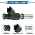 thumbnail image 4 of Boquilla de inyección de combustible No.25380933 para Chevrolet Aveo 09-11 1.6L negro 4 piezas, 4 of 7