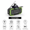 thumbnail image 2 of Emergency Sun Power Hand Crank Radio 5000mAh Power Bank Charger Flash Light Outdoor Camping Survival Radio, 2 of 5