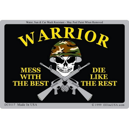 U.S. Army Mess With The Best Die Like The Rest Sticker