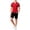 Red, variant on Children's Solid Color Football Suit Set For Campus Sports Games Performance Matches Training Uniforms And Jerseys For Kids