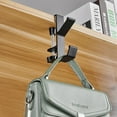 thumbnail image 2 of 2PCS Desk Hook Clamp-On Under Desk Headphone Holder Backpack Hook Students' Desk Hook with Adjustable Arm Clamp Women's Bag Handbag and Purse Holder, 2 of 6