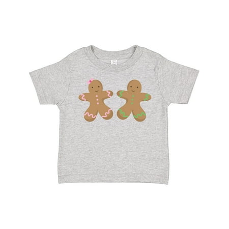 

Inktastic Twin Gingerbread Boy and Girl Co Gift Toddler Boy or Toddler Girl T-Shirt