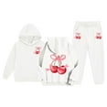 thumbnail image 3 of MuXiKeJi Clothes Toddler Outfits for Girls Cute Print Long Sleeve Sport Sweatsuit Pullover Tops and Pants Set for Girls, 3 of 8
